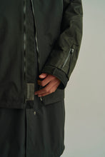 画像をギャラリービューアに読み込む, THE WATERPROOF LEATHER / 3 LAYER ASSEMBLY HOODED JACKET