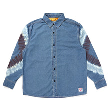画像をギャラリービューアに読み込む, L/S TIE DYE SLEEVE DENIM SHIRT