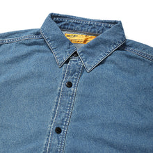 画像をギャラリービューアに読み込む, L/S TIE DYE SLEEVE DENIM SHIRT