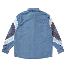 画像をギャラリービューアに読み込む, L/S TIE DYE SLEEVE DENIM SHIRT