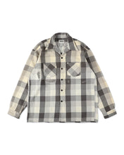 画像をギャラリービューアに読み込む, DAMAGED AND STAINED FLANNEL SHIRT