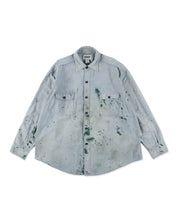 画像をギャラリービューアに読み込む, PAINT STAINED CHAMBRAY SHIRT, VENT HOLES
