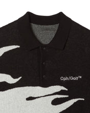 画像をギャラリービューアに読み込む, HORIZONTAL FIRE KNIT POLO