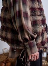 画像をギャラリービューアに読み込む, PLAID PUFFER REVERSIVLE VEST