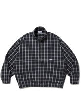 画像をギャラリービューアに読み込む, AD Processing Heavy Flannel Check Half Zip Pullover