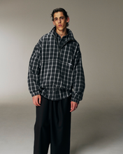 画像をギャラリービューアに読み込む, AD Processing Heavy Flannel Check Half Zip Pullover