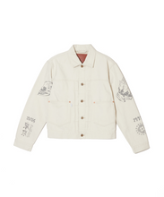 画像をギャラリービューアに読み込む, TATTOO FLASH PRINT DENIM JACKET