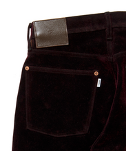 画像をギャラリービューアに読み込む, FLOCKING LAPEL DENIM PANTS STRAGHIT CUT