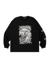 画像をギャラリービューアに読み込む, Pima Cotton L/S Tee (Leaf Skull)