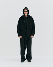 画像をギャラリービューアに読み込む, Wool Gabardine 2 Tuck Easy Trousers