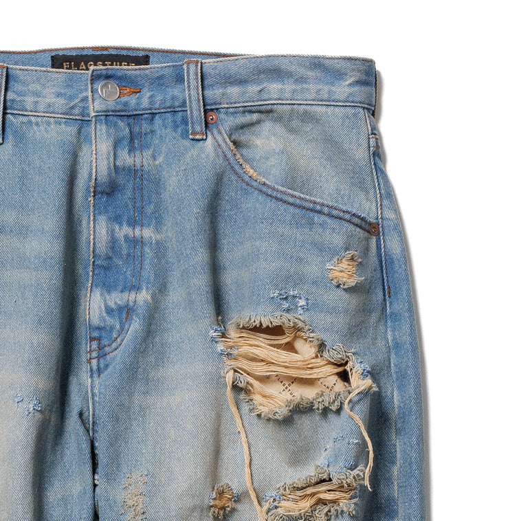 DENIM BORO BAGGIE PANTS