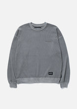 画像をギャラリービューアに読み込む, PIGMENT DYED WAFFLE FABRIC CREWNECK LS