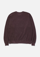 画像をギャラリービューアに読み込む, PIGMENT DYED WAFFLE FABRIC CREWNECK LS