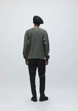画像をギャラリービューアに読み込む, PIGMENT DYED WAFFLE FABRIC CREWNECK LS