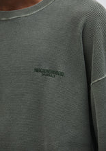 画像をギャラリービューアに読み込む, PIGMENT DYED WAFFLE FABRIC CREWNECK LS