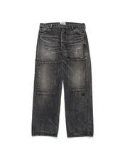画像をギャラリービューアに読み込む, 30S BLACK DENIM PANTS REPAIRED
