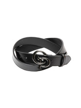 画像をギャラリービューアに読み込む, Symbol Buckle Leather Belt