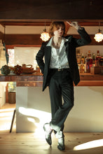 画像をギャラリービューアに読み込む, WESTERN WIDE TROUSERS -WOOL SATIN-