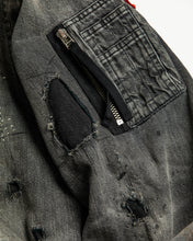 画像をギャラリービューアに読み込む, HARD REMAKED DUAL DENIM MA-1