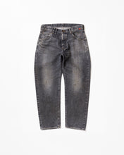 画像をギャラリービューアに読み込む, REGULAR TAPERED WASHED 5P BLACK DENIM PANTS