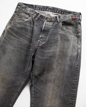 画像をギャラリービューアに読み込む, REGULAR TAPERED WASHED 5P BLACK DENIM PANTS