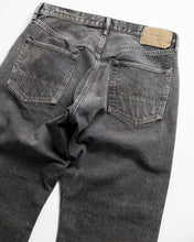 画像をギャラリービューアに読み込む, REGULAR TAPERED WASHED 5P BLACK DENIM PANTS