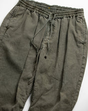 画像をギャラリービューアに読み込む, PIGMENT DYED LINEN TAPERED EASY PANTS