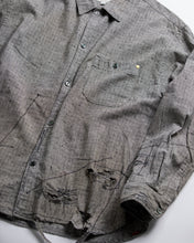 画像をギャラリービューアに読み込む, LINEN PLAID REMAKED WIDE SHIRTS