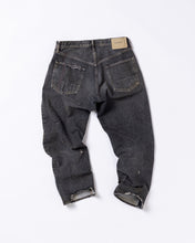 画像をギャラリービューアに読み込む, REGULAR TAPERED REMAKED 5P BLACK DENIM PANTS