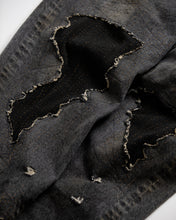 画像をギャラリービューアに読み込む, REGULAR TAPERED REMAKED 5P BLACK DENIM PANTS