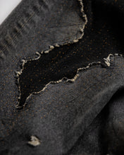 画像をギャラリービューアに読み込む, REGULAR TAPERED REMAKED 5P BLACK DENIM PANTS