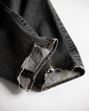 画像をギャラリービューアに読み込む, REGULAR TAPERED REMAKED 5P BLACK DENIM PANTS