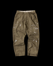 画像をギャラリービューアに読み込む, PAINTED NO TUCK WIDE CHINO TROUSERS