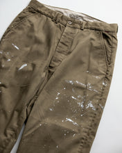 画像をギャラリービューアに読み込む, PAINTED NO TUCK WIDE CHINO TROUSERS