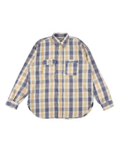 画像をギャラリービューアに読み込む, UNIQUE POCKET CHECKED FLANNEL SHIRT AGED