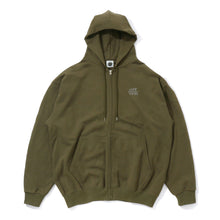 画像をギャラリービューアに読み込む, EMBROIDERED LOGO ZIP UP COTTON HOODIE_SOUND CITY COUNTRY CITY