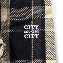画像をギャラリービューアに読み込む, EMBROIDERED LOGO COTTON TWILL CHECK SHIRT