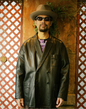 画像をギャラリービューアに読み込む, LEATHER DOUBLE SMOKING JACKET