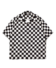 画像をギャラリービューアに読み込む, CU.Denim Checker flag S/S Open Collar SH