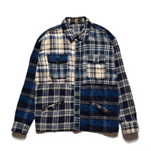 画像をギャラリービューアに読み込む, V.Flannel Plaid Crazy Pattern Shirt JKT