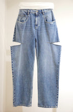 画像をギャラリービューアに読み込む, DENIM JEANS SLASH DETAIL