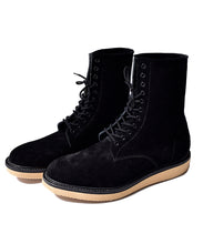 画像をギャラリービューアに読み込む, Suede Leather Zipper Unit Military Boots