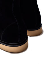 画像をギャラリービューアに読み込む, Suede Leather Zipper Unit Military Boots