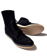 画像をギャラリービューアに読み込む, Suede Leather Zipper Unit Military Boots