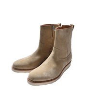 画像をギャラリービューアに読み込む, Suede Leather Side Zipper Boots