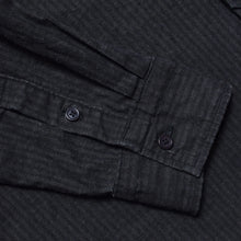 画像をギャラリービューアに読み込む, Linen Cotton Stripe Band collar SH