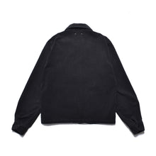 画像をギャラリービューアに読み込む, Black Corduroy Zipup Trucker Jacket