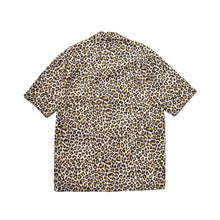 画像をギャラリービューアに読み込む, Leopard Print Flannel S.S Open Collar SH