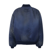 画像をギャラリービューアに読み込む, VINTAGE MA-1 FIGHT BOMBER (INDIGO CROSS KASURI PRINT PATCHED SLEEVES)