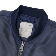 画像をギャラリービューアに読み込む, VINTAGE MA-1 FIGHT BOMBER (INDIGO CROSS KASURI PRINT PATCHED SLEEVES)